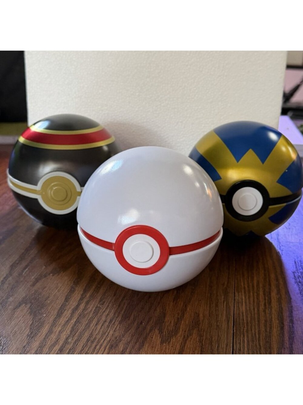 Set of 3 Pokemon TCG Pokeball Tins EMPTY - Assorted Tins - NO PACKS